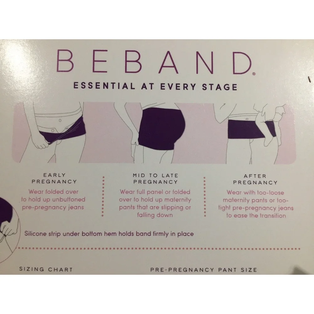 NIP BeMaternity Ingrid Isabel BEBAND‎ Extra Length & Silicone Strip White S / M